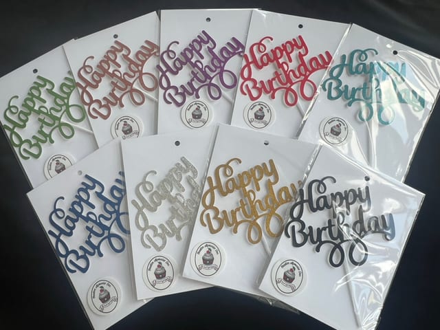 Happy Birthday Toppers.