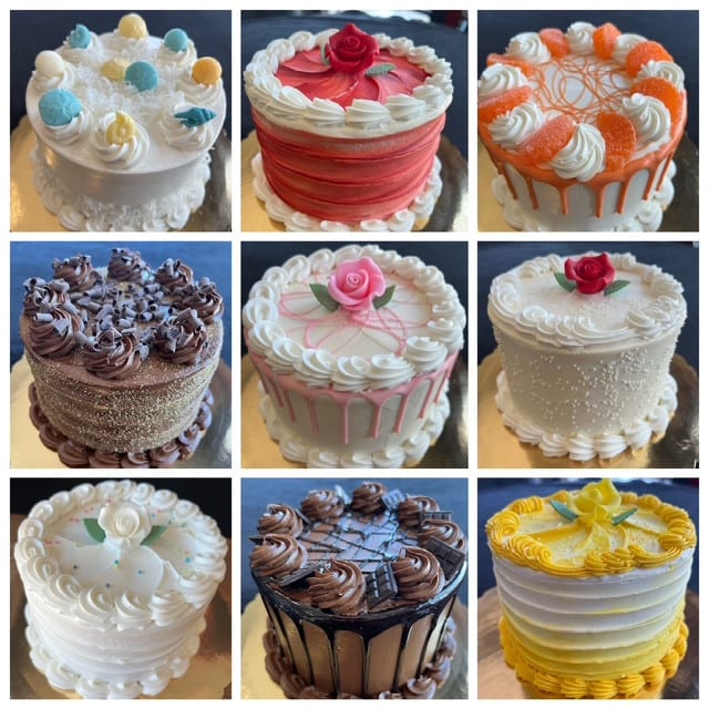 6" Cakes.